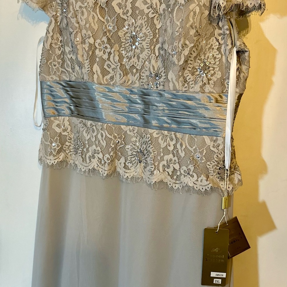 Mother Wedding Party NWT Chiffon and Satin lace Evening Dress